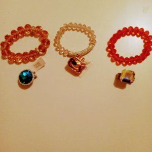 Gem Stone Bracelets and rings.